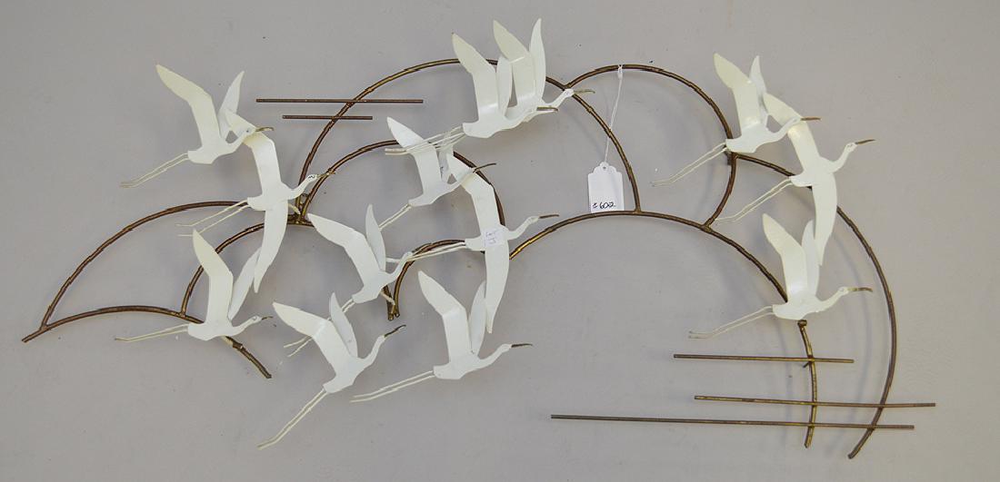 Curtis Jere Seagulls metal wall sculpture signed with (1 of 5)