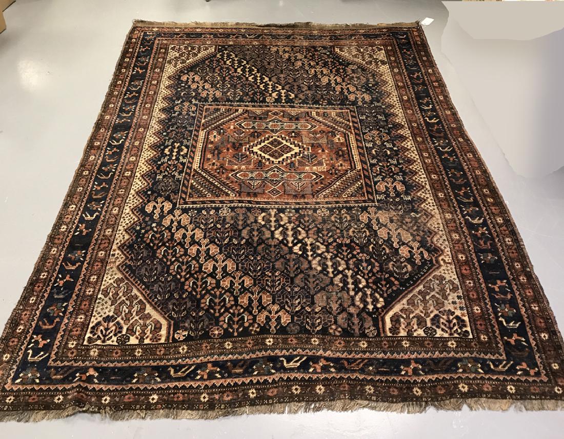 Vintage Persian handmade carpet 7 x 9 feet (1 of 9)