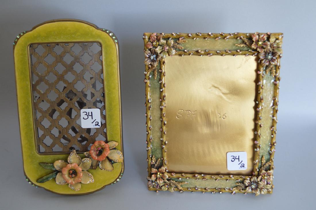 2 Jay Strongwater enamel & jeweled frames, one frame (1 of 7)