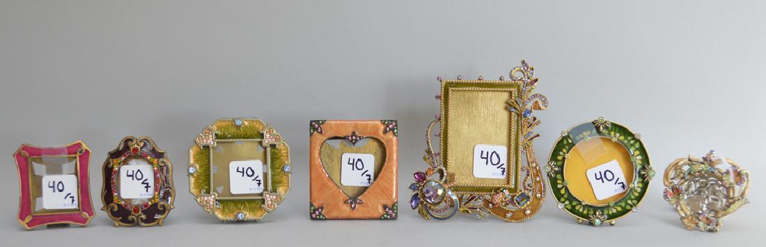 7 Jay Strongwater frames, each signed, largest is (1 of 9)