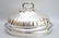 Heavy embellished silver plate dome, oak leaf and acorn