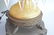 Pair yellow stain glass girandoles with gold accents on - 4