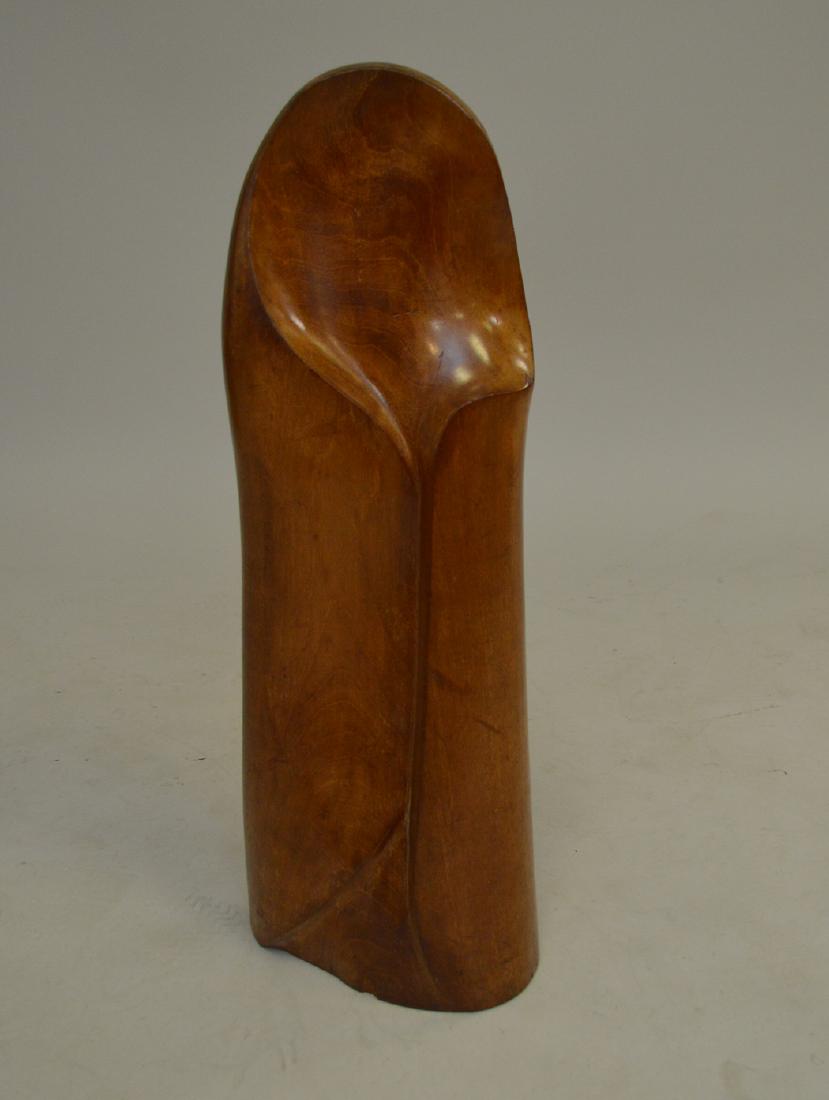 Bustillos carved wood abstract sculpture, 24h (1 of 3)