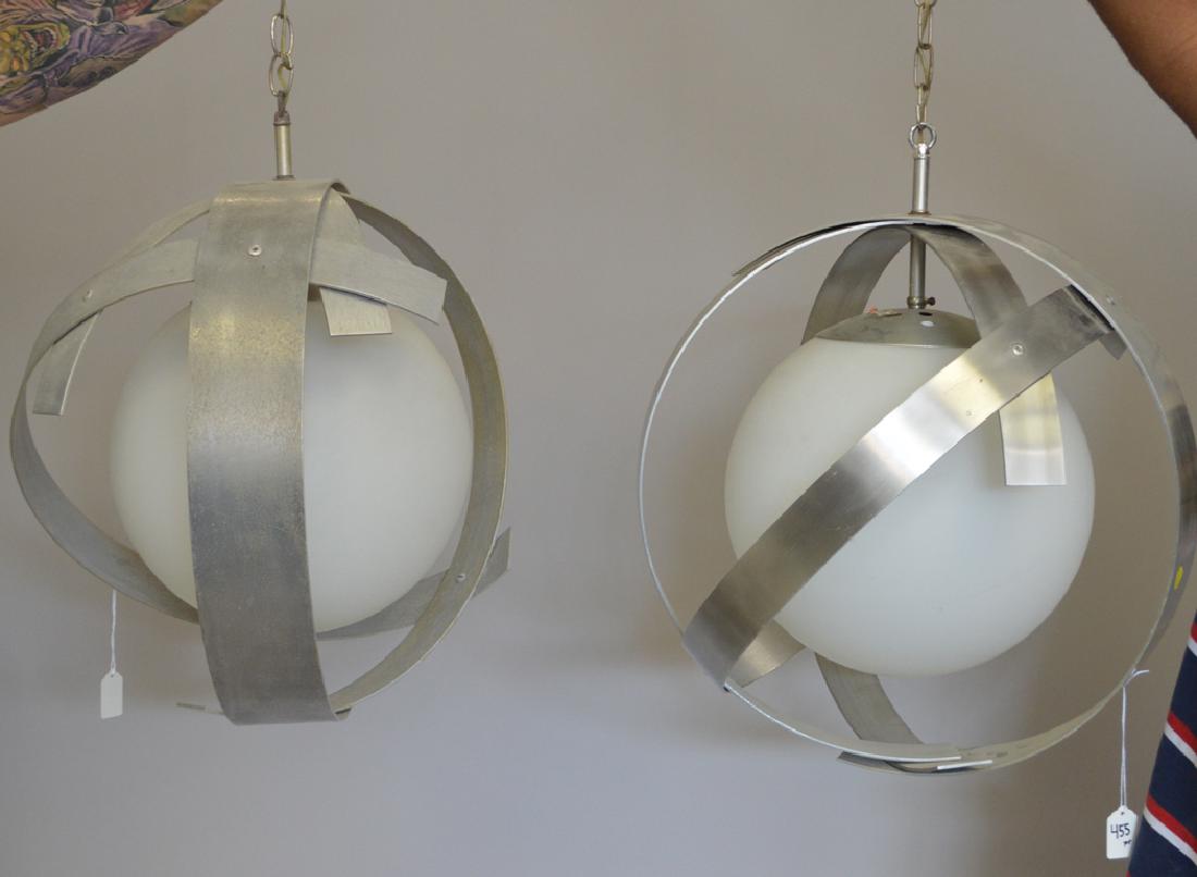 Pair Laurel metal fixtures, 24h x 18dia (1 of 3)