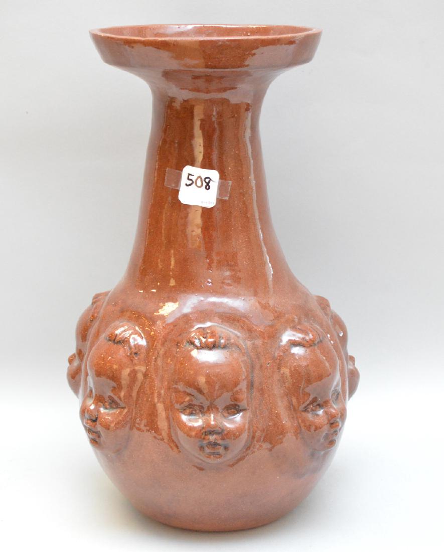 Art Pottery Vase with African American Chinldren's (1 of 5)