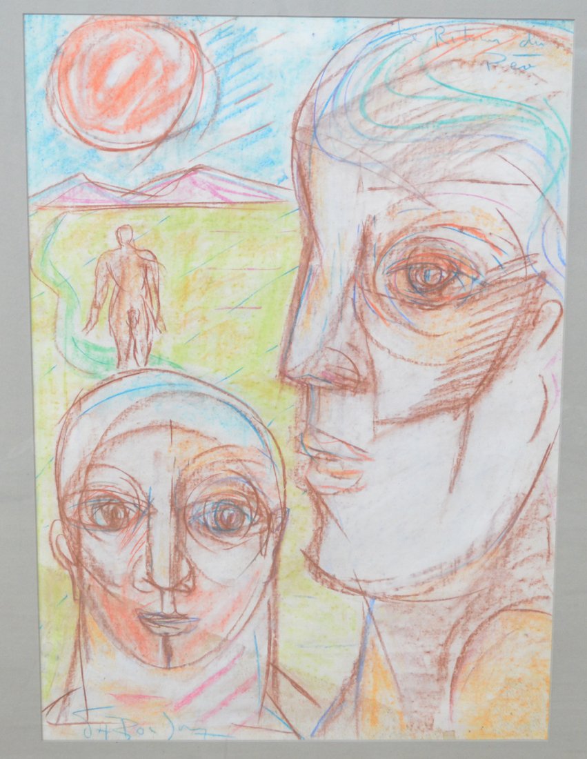 Patrick Boudon (French, 1901-1991) oil on canvas (1 of 4)