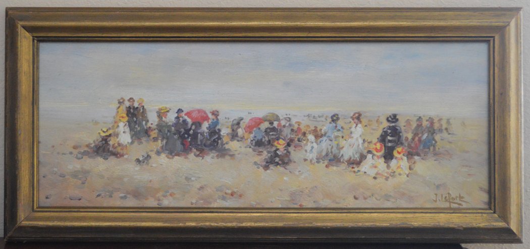 Jean LeFort (French, b. 1954) oil on panel (1 of 3)