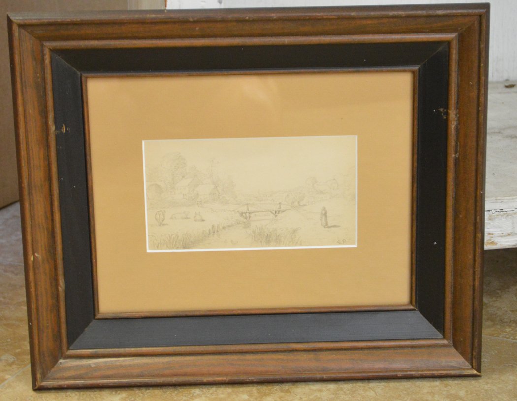 French School, 19th century, pastoral scene (1 of 3)