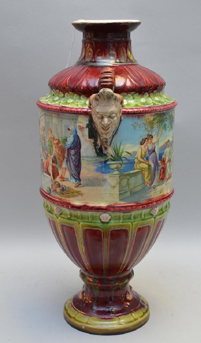 Continental Pottery Vase. Condition: old professional (1 of 6)