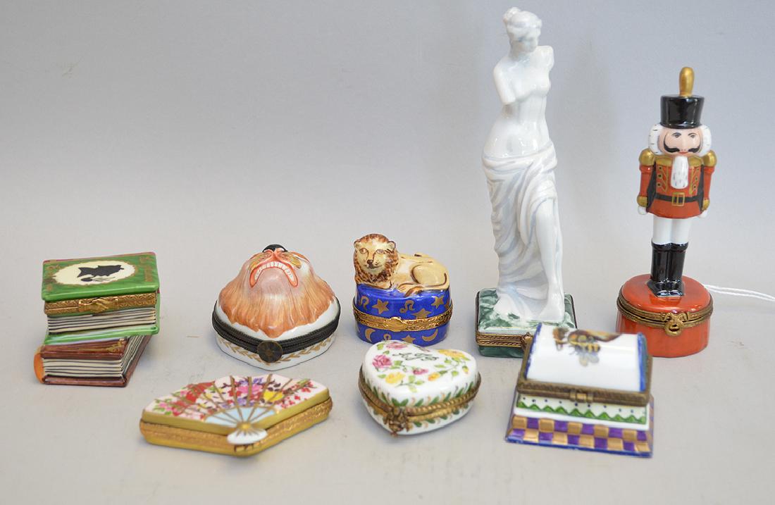 8 Limoges Porcelain Boxes.  The Tallest Box Venus De (1 of 6)
