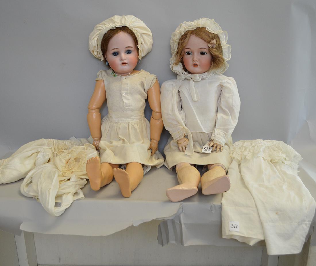 2 dolls, (1) K star R bisque head composition body, (1 of 10)