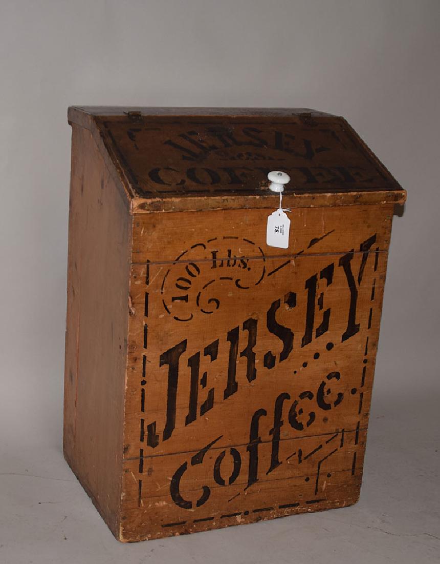 Original advertising box, Jersey coffee, Dayton Ohio, (1 of 5)