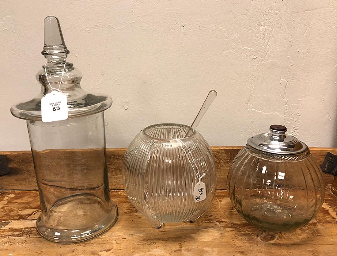 8 Vintage glass candy store jars and containers (1 of 8)