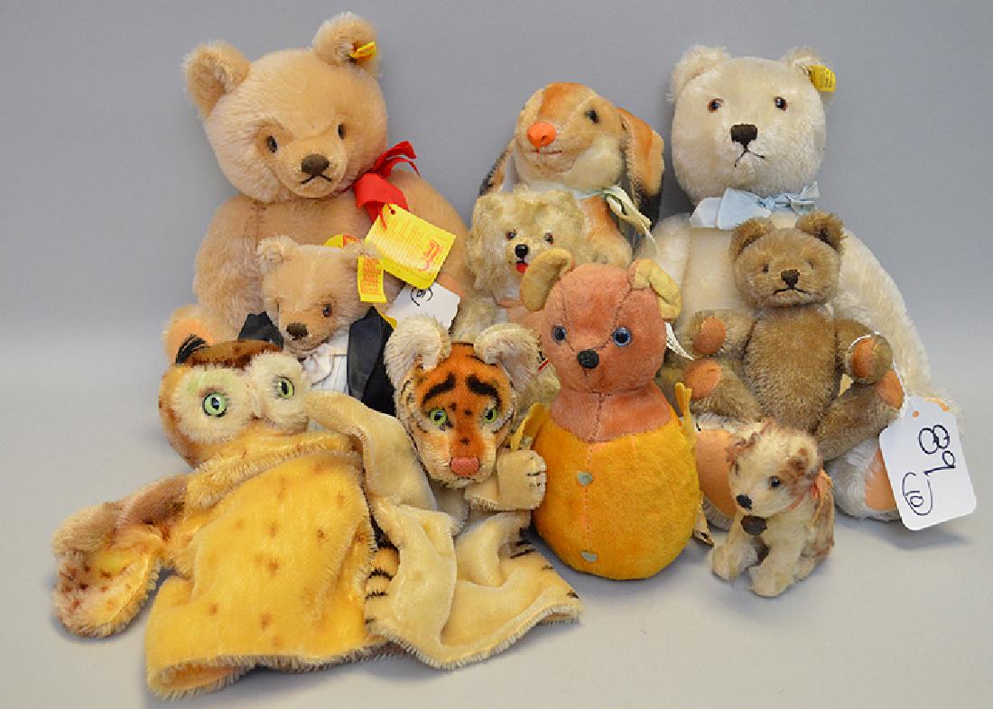 Collection of Vintage German and German Steiff animals, (1 of 4)