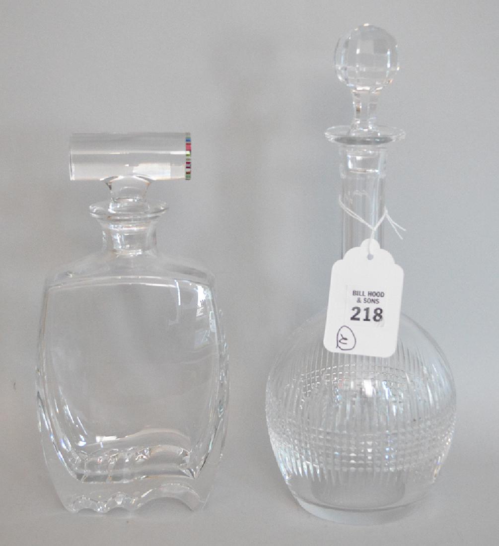 2 Baccarat glass decanters (1 of 3)