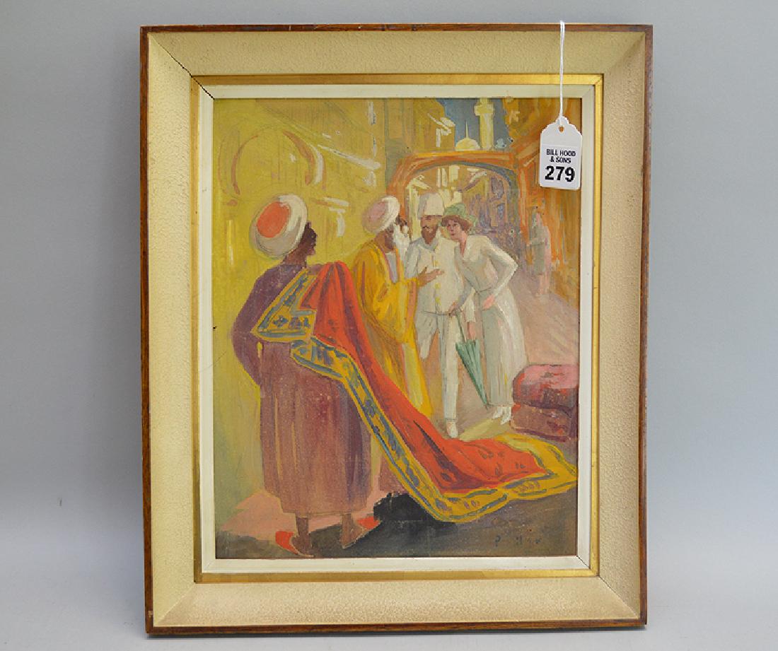 Paul Mak  (Iran 1891 - 1967) oil on board, Orientalist, (1 of 8)