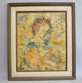 Italian School 20th century, oil on board signed M. (1 of 6)