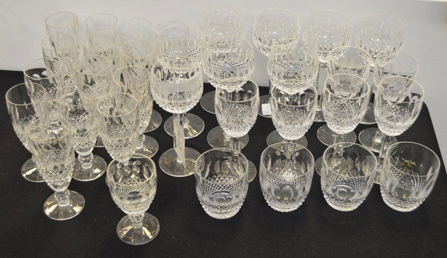 32 Waterford stemware, Colleen (8) tall stems, 7 3/4"h, (1 of 6)