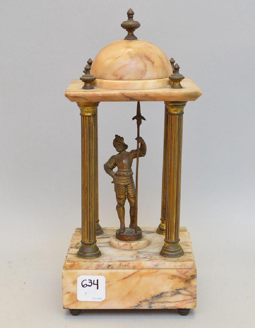 Gilt Metal & Marble Group.  Condition: no damage. Ht. (1 of 5)