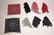 Lot of Eight Assorted Silk Scarves, Samll-sized Squares