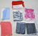 Lot of Seven Designer Sheer Silk Shawls, Various