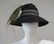 Adolfo Black Felt Hat With Peacock Feathers