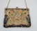 Petit Point French Purse with Emerald Stones on Clasp - 2