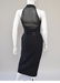 Bill Blass Black Dress with Sheer Back. S: 4. - 4