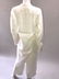 Vintage Hermes white linen pant suit, size 38 - 3