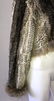 Rabbit and Fox Fur Bolero Jacket, Extra Small Size, - 3