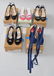 Lot of Five Pairs of Vintage Ladies' Shoes (US) Size 5,