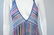 Fringed Sheer Woven 2-piece Dress Set with Jacket, - 4