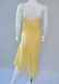 Shelly Segal Yellow Silk Dress, Spaghetti Straps, (US) - 4