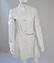 Vintage Vera Pelle White Leather Coat, with 2" Wide