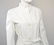 Vintage Vera Pelle White Leather Coat, with 2" Wide - 2