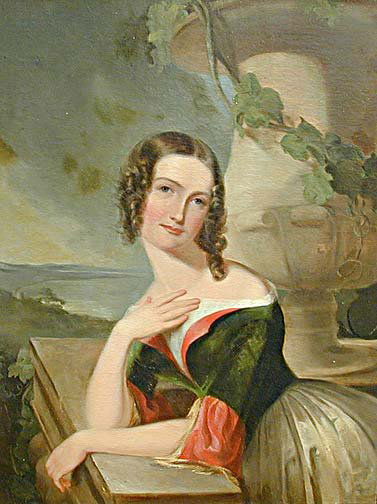 Thomas Sully ( American PA ) Portrait of E Wharton: Thomas Sully (American, 1783-1872), "Portrait of Elizabeth Wharton",(Mrs. William J. McCluney) oil on canvas, 36" x 29", in the original antique frame. Provenance: Descended in the family of the sitte