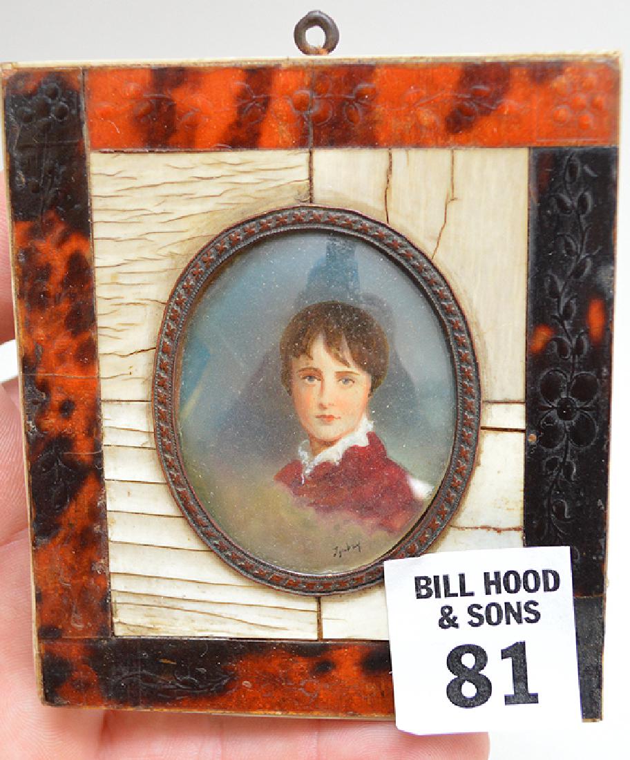 Portrait Miniature of an Aristocratic child signed (1 of 3)