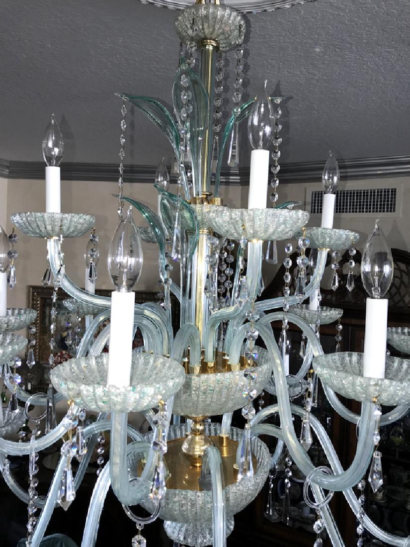 Vintage Murano Chandelier. Ht. 36" Dia. 40": Vintage Murano Chandelier. Ht. 36" Dia. 40"