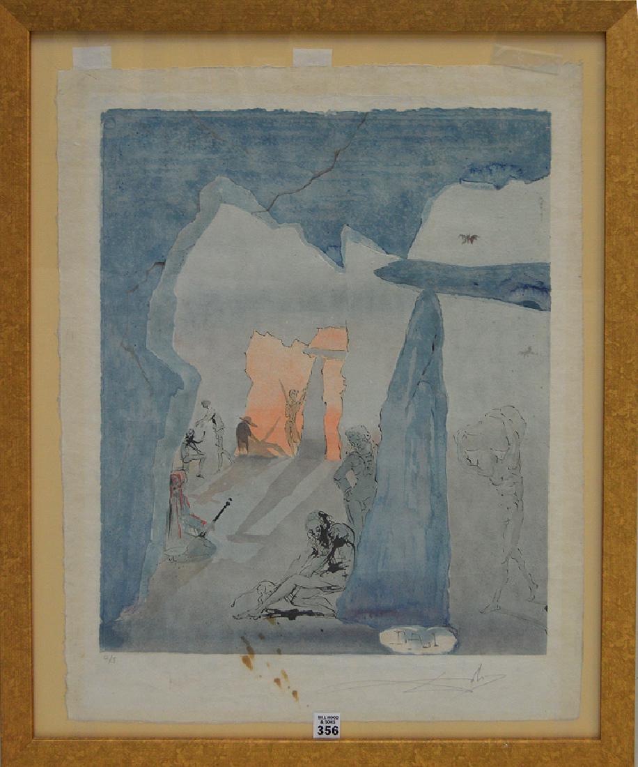 Salvador Dali colored Lithograph, hand signed (some (1 of 5)