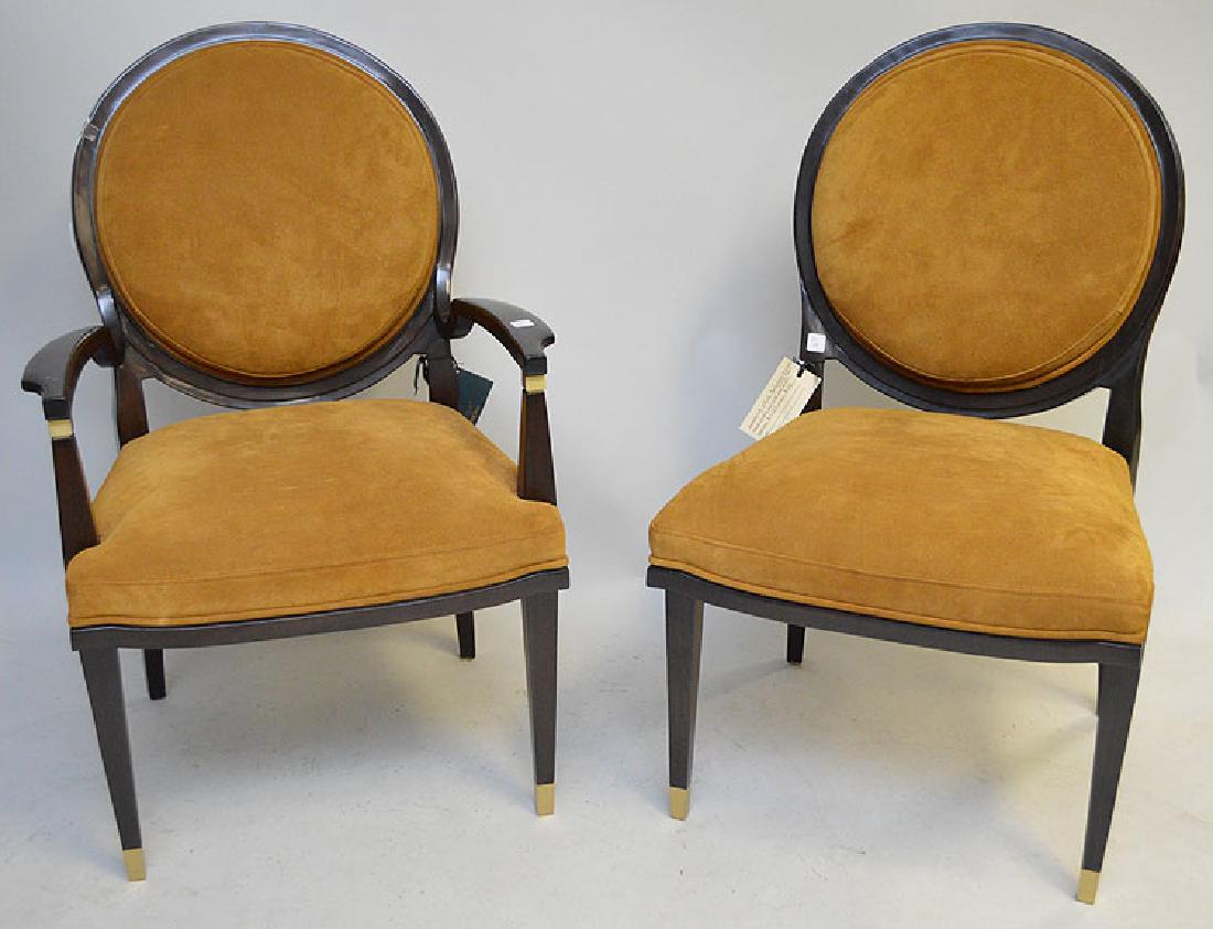 Pair William Switzer Arm Chairs from the Lucien Rollin: Pair William Switzer Arm Chairs from the Lucien Rollin Collection. Ht. 42"