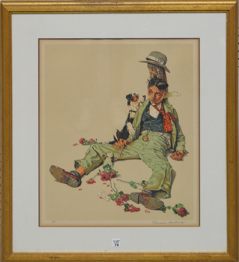 Norman Rockwell (AMERICAN, 1894-1978) Color Lithograph, (1 of 8)