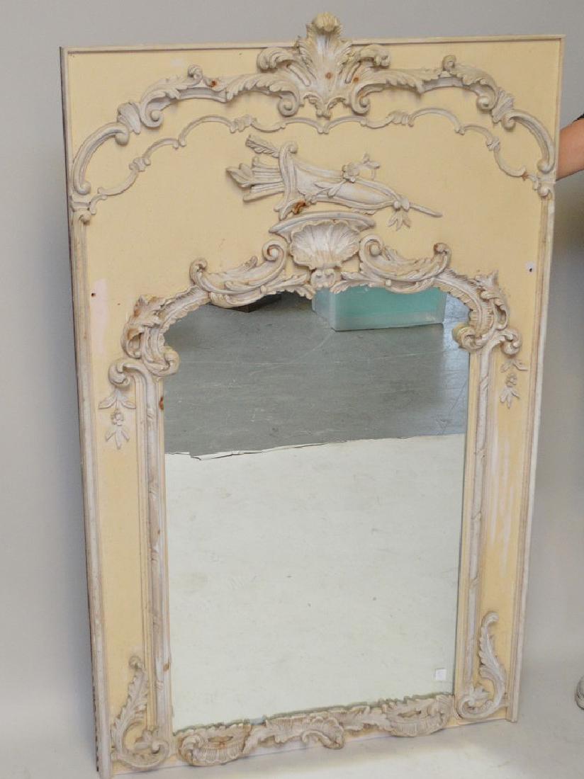 Decorative French style wall mirror, 62"h x 38"w (1 of 3)