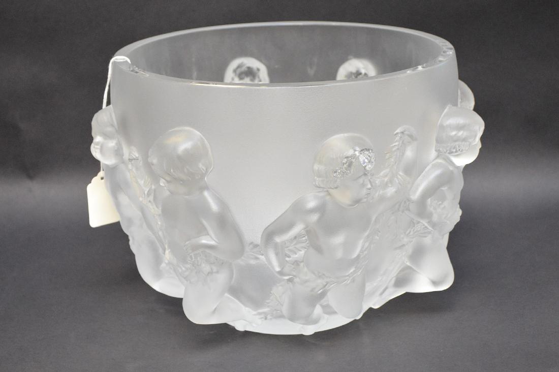 Lalique Crystal Luxembourg centerpiece bowl. (1 of 5)