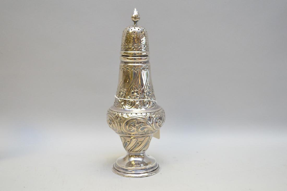 English sterling muffineer, 10"h (1 of 5)