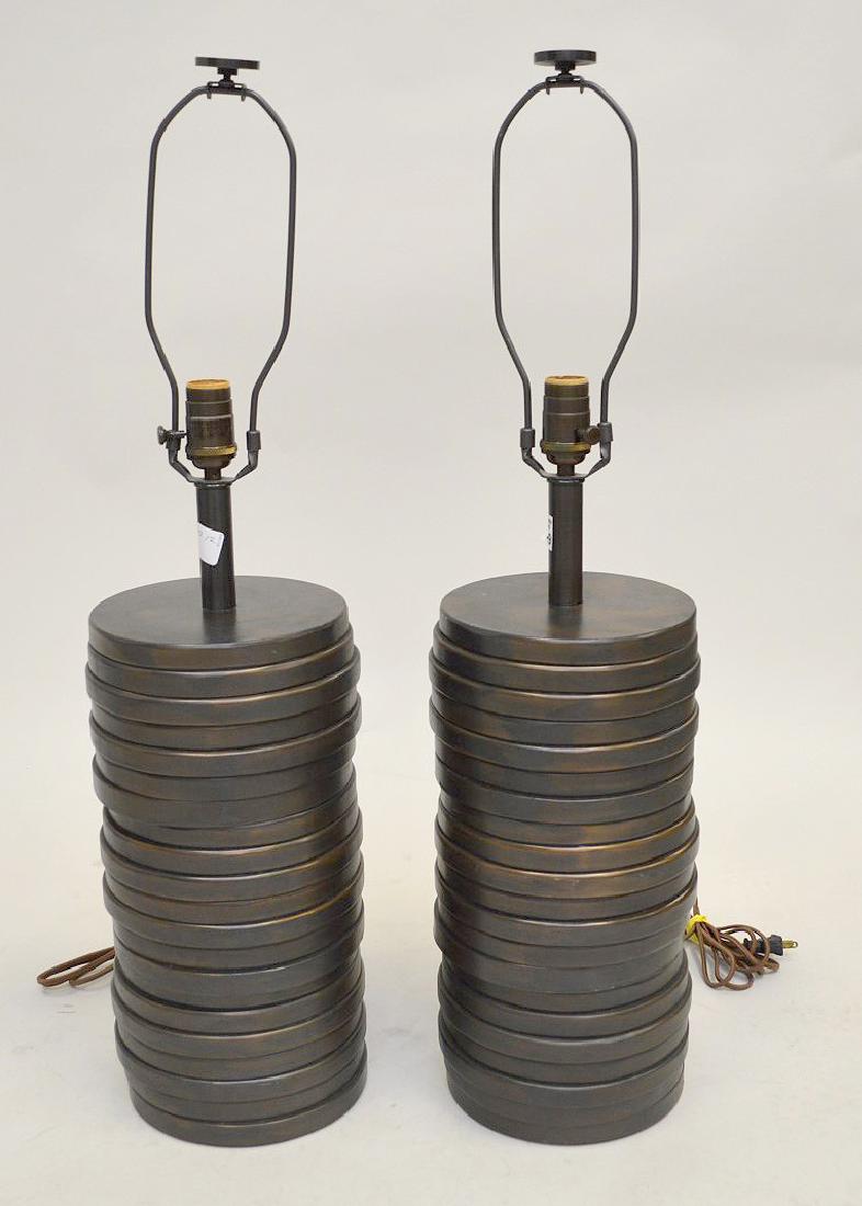 Fine pair of Clodagh Sculptural lamps (Irish 20th c. (1 of 3)