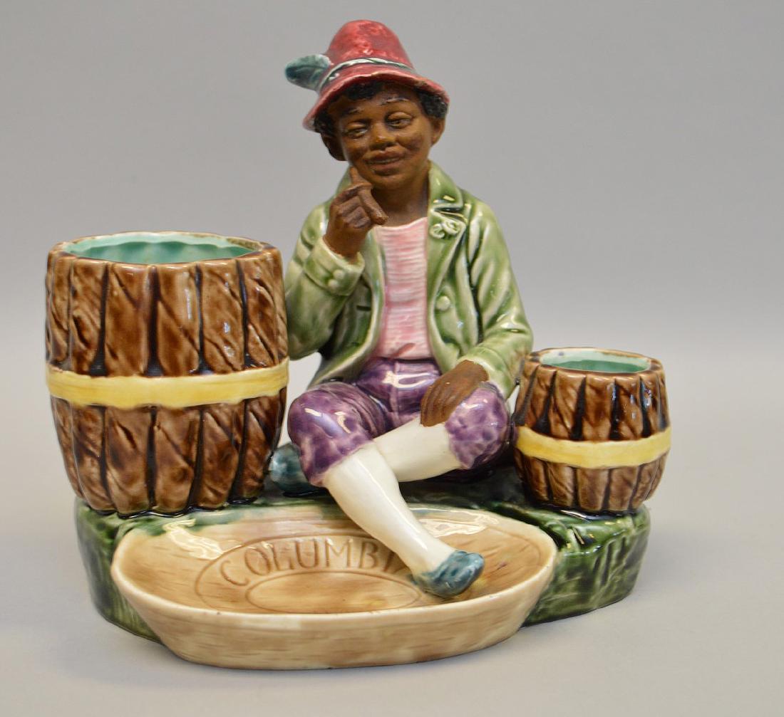 19th c. Austrian Blackamoor figural tobacco/match (1 of 3)