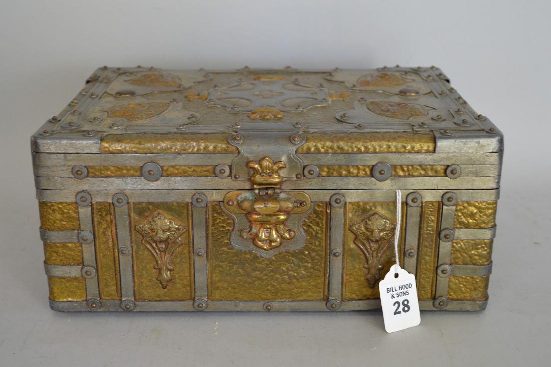 Antique Mixed Metal Alfred Dunhill Tobacco Humidor, (1 of 7)