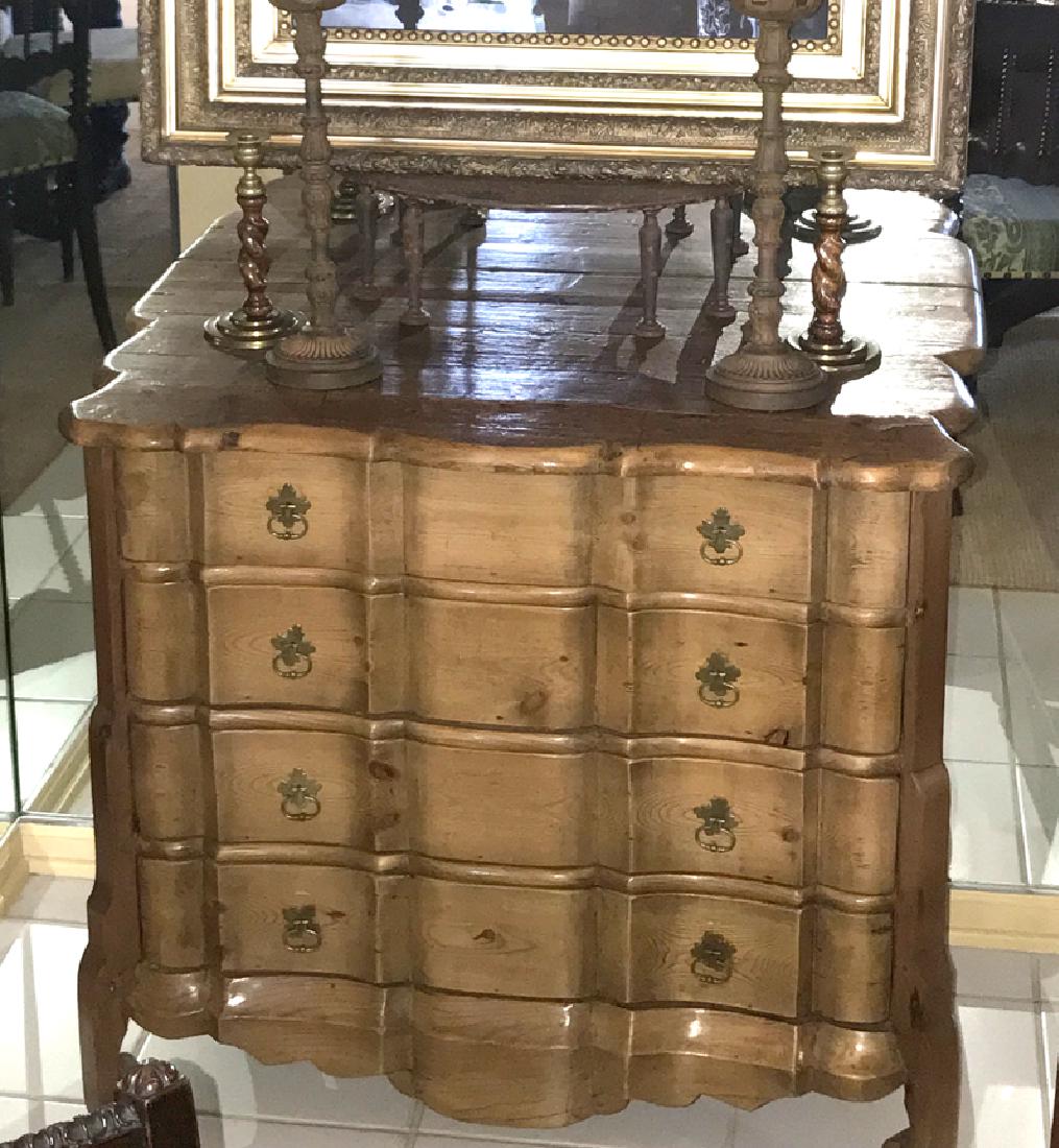 English style four (4) drawer chest, circa 1850, (1 of 1)