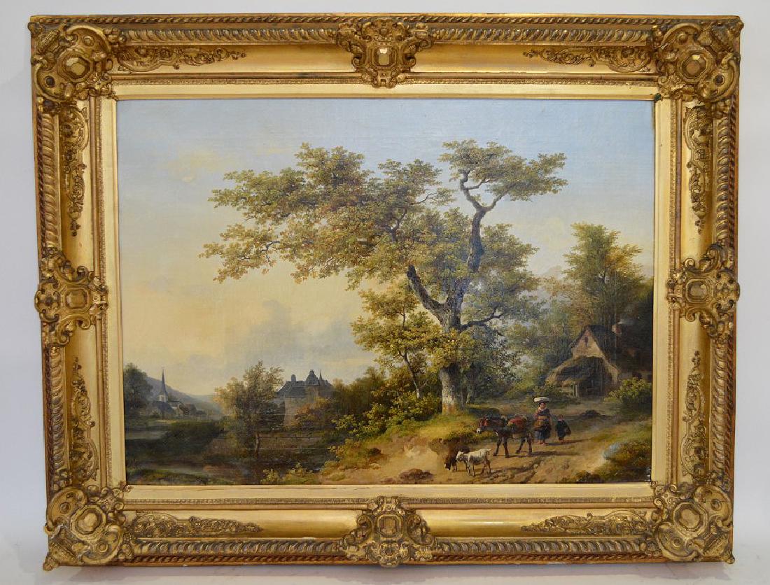 Johann Bernard Klombeck (BELGIAN, 1815-1893) oil (1 of 7)