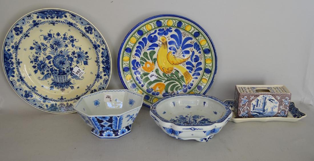 Six Delft Dutch Porcelain Articles -Blue & White (1 of 7)